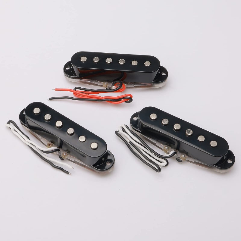 Swhmc SSS Single Coil Pickup Set for Strat Style Guitar - Copper & Black (Neck/Middle/Bridge, 5.75K-6.25K Output) - Image 3